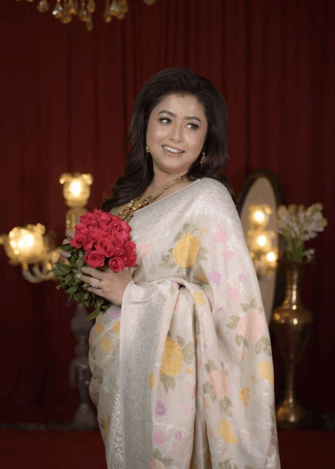 Pure Tusser Georgette Saree