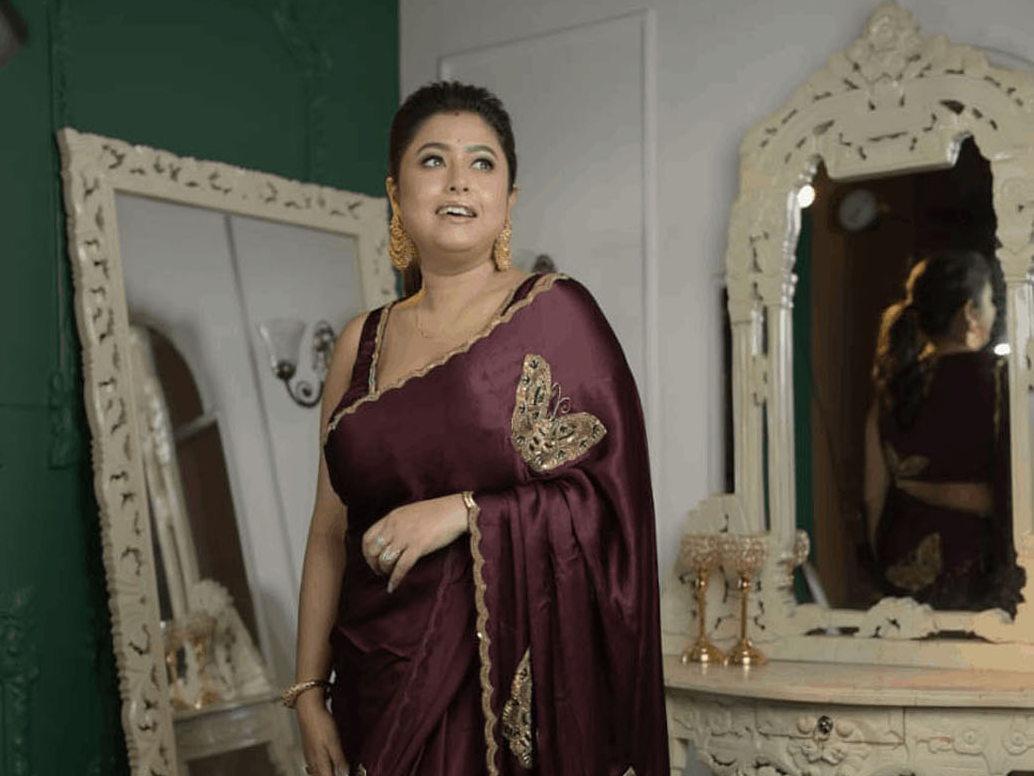 Crape saree